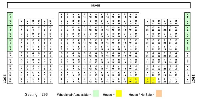 Great Auditorium Seating Chart